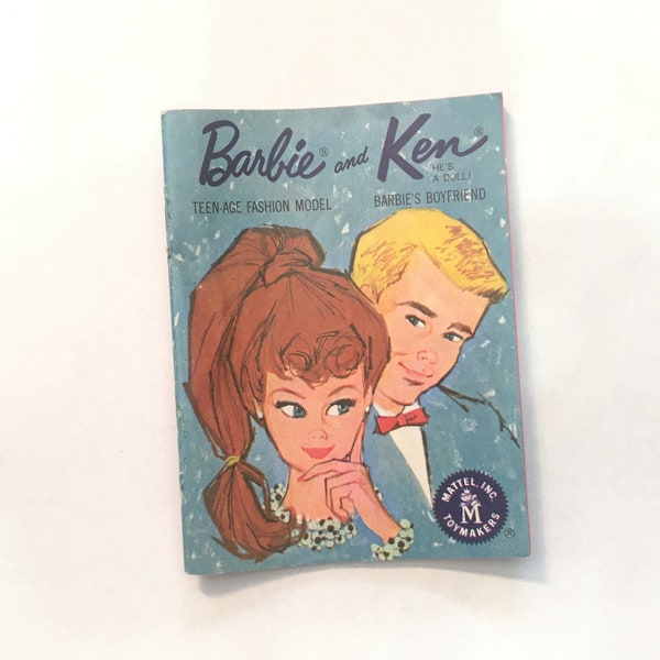 Barbie and Ken Booklet by Mattel 1962 Authentic Third Product Catalog