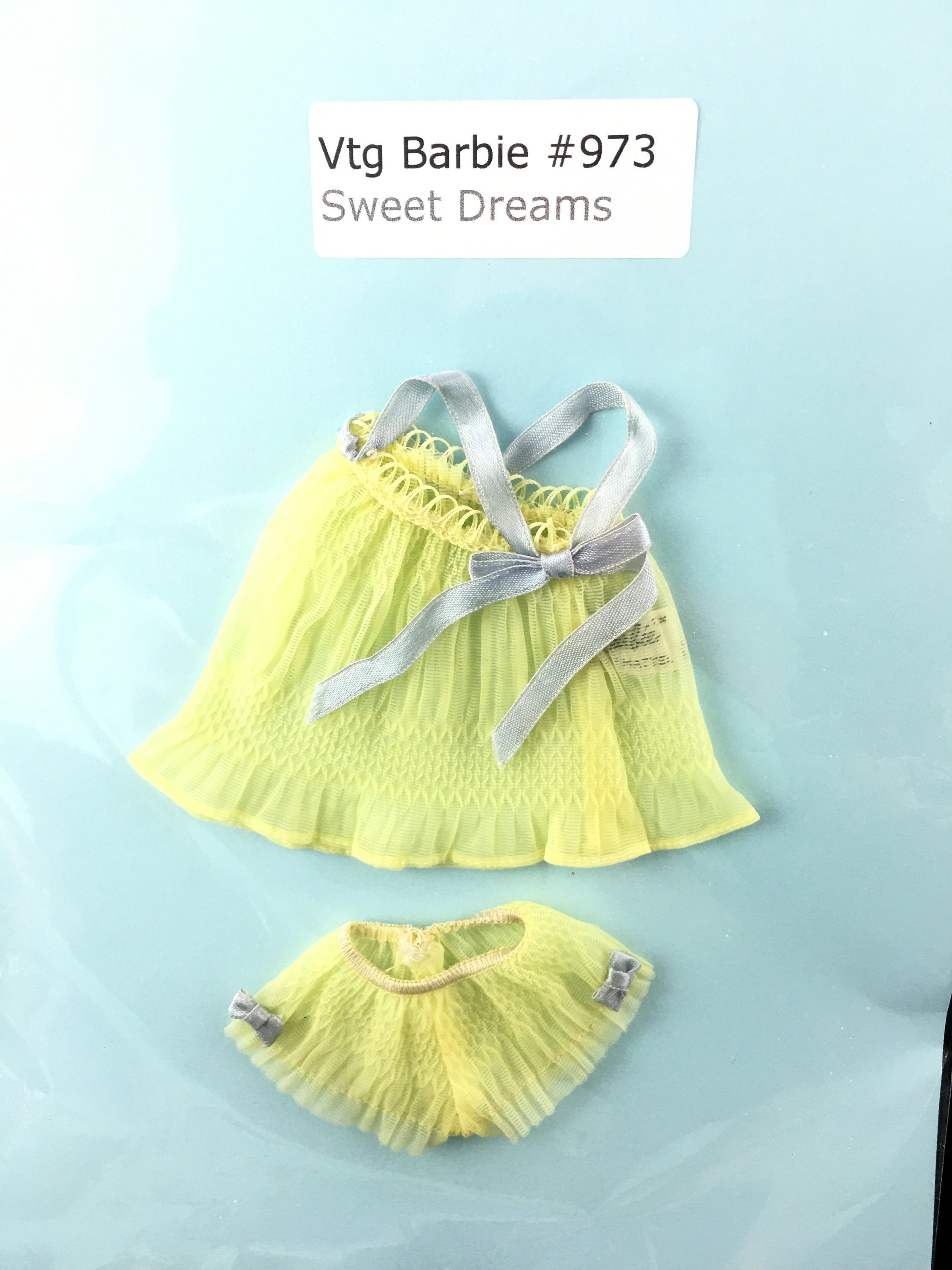 Barbie Nighty Negligee Vtg. Authentic Original Complete Ensemble