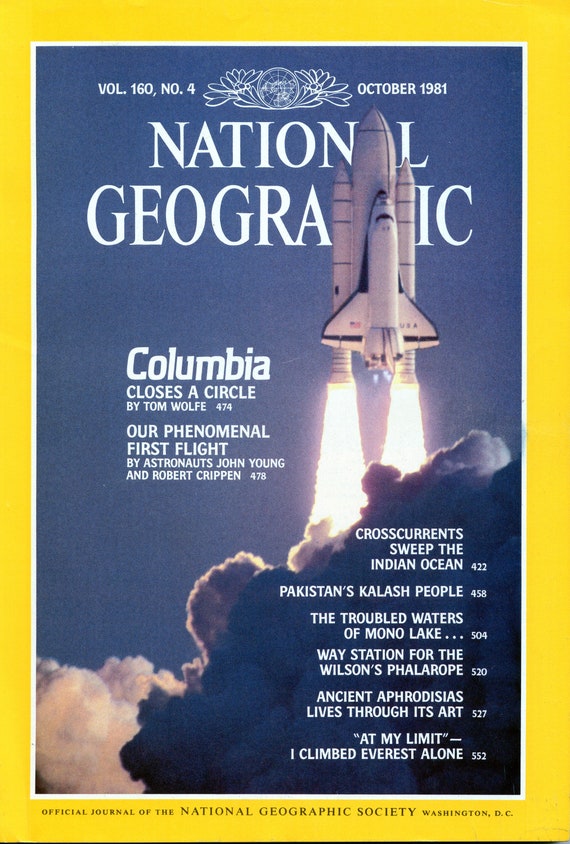 Space Shuttle Issue | Vtg National Geographic Magazine Issue