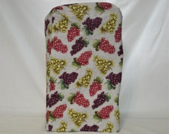 Funda para licuadora - Uvas sobre fondo gris claro - Funda para electrodomésticos
