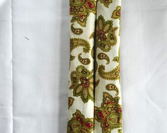 Refrigerator Door Handle Covers - Christmas Paisley
