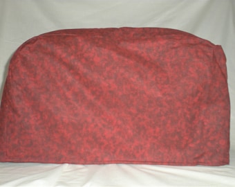 Toaster Oven Cover - Burgundy/Garnet Print Fabric - Appliance Cover