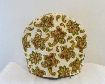 Teapot Cover - Christmas Paisley Print