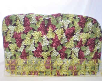 Funda para horno tostador - Estampado de uvas verdes y moradas - Funda para electrodomésticos