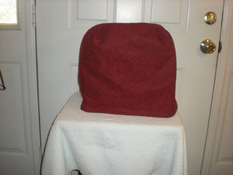 Serger Cover Burgundy Garnet Fabric