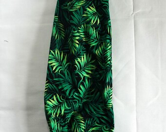 Dark Green Bamboo Recycle Bag Plastic Bag Holder