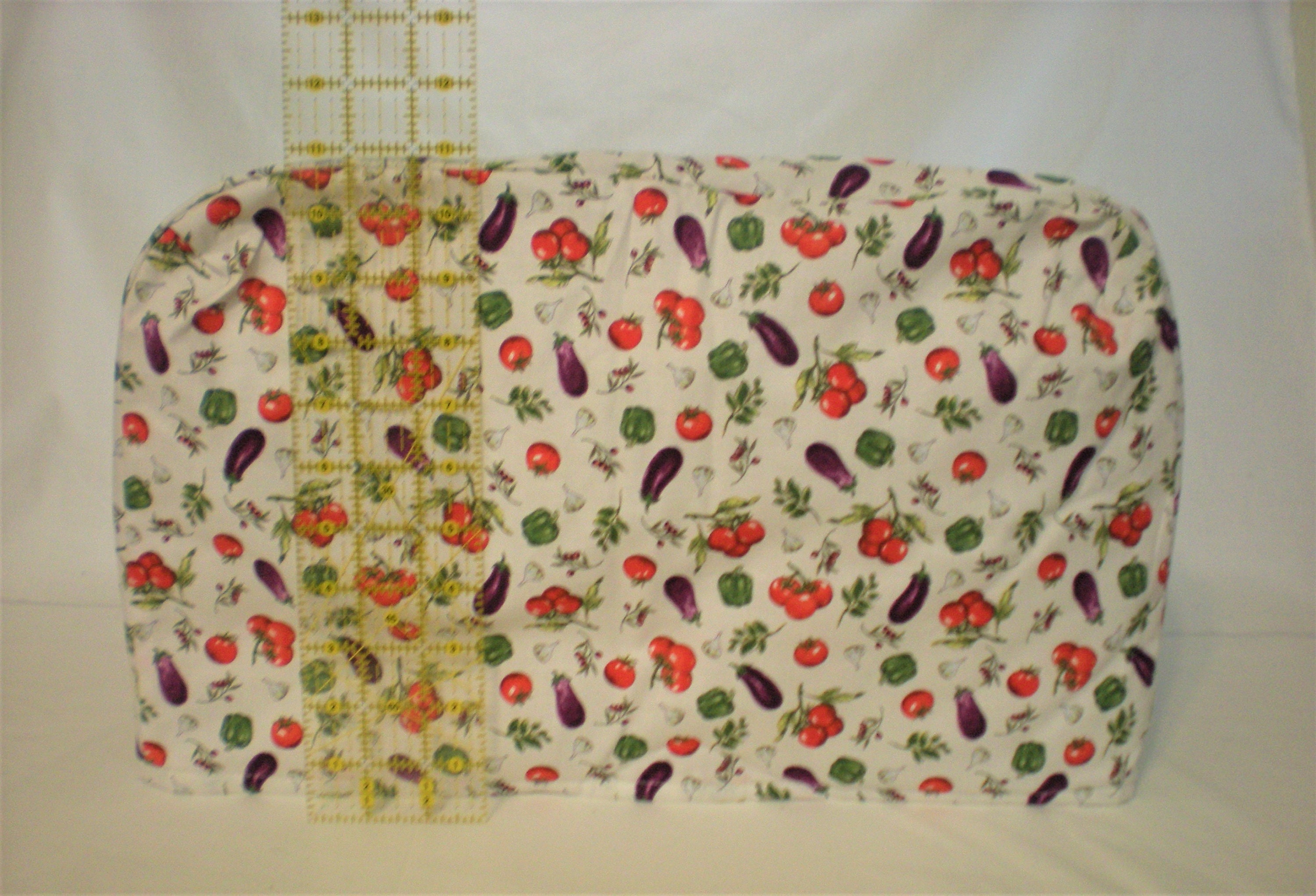 Toaster Oven Cover Italian Vegetables on an Offwhite Etsy