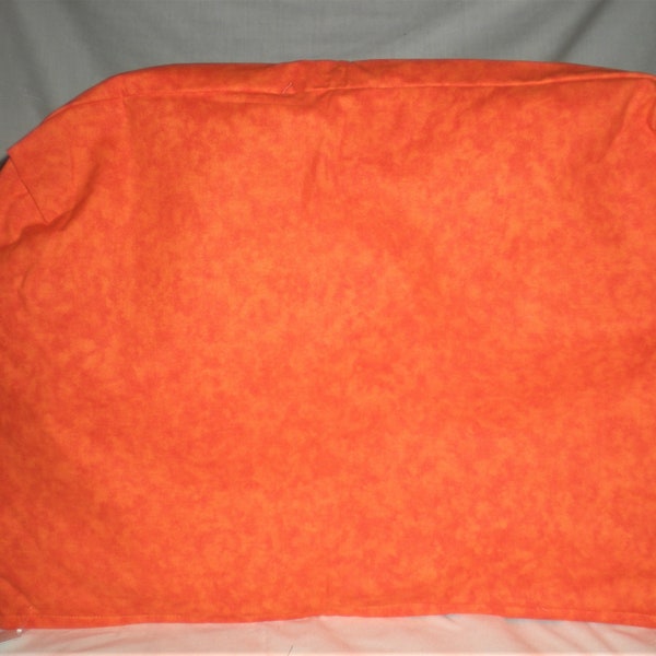 Large Sewing Machine Cover - Orange Fabric