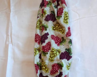 Grapes on a Gray Background Recycle Bag Plastic Bag Holder
