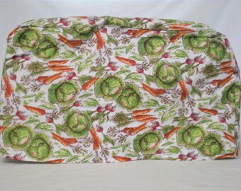 Toaster Oven Cover - Vegetables on a Beige Background - Appliance Cover