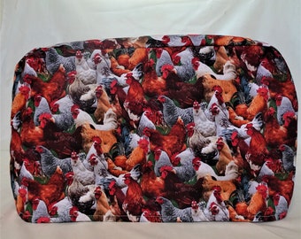 Toaster Oven Cover - Chickens and Roosters - Appliance Cover