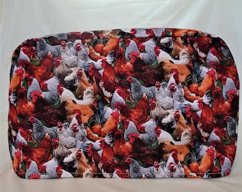 Toaster Oven Cover - Chickens and Roosters - Appliance Cover