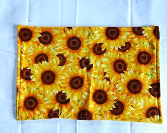 Yellow Sunflowers Allover Dish Mat