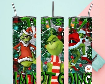 Grinch Christmas PNG, Christmas mug Png, Skinny Tumbler Design, Sublimation Tumbler, Cartoon 20 oz Sublimation Tumble, Tumbler template