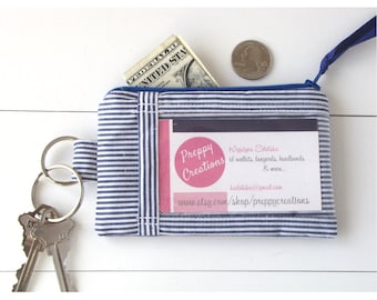 ID Wallet Keychain, Badge Holder Wallet, Credit Card Wallet, Slim Wallet Women