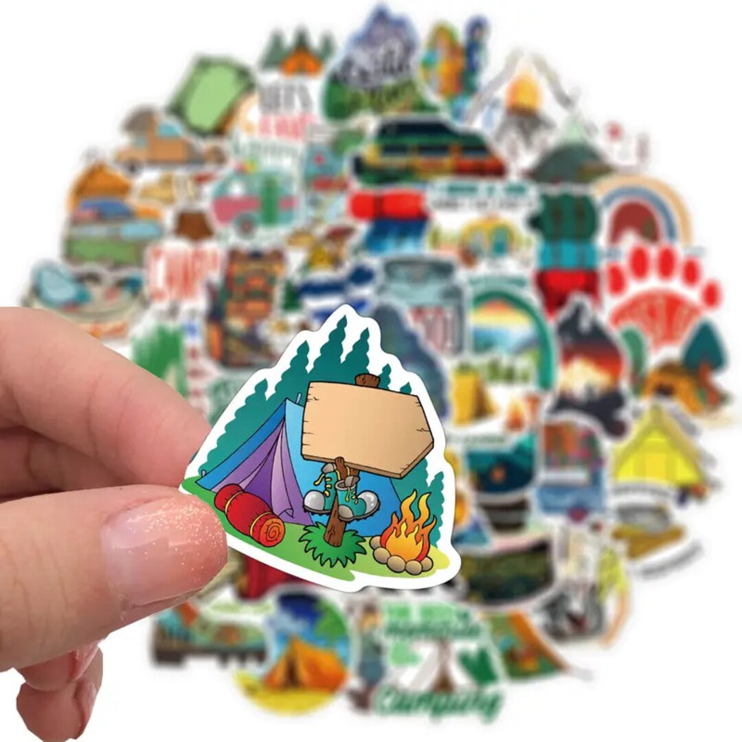 Wilderness Adventure Stickers: Outdoor Camping Decals (set of 50) - Etsy