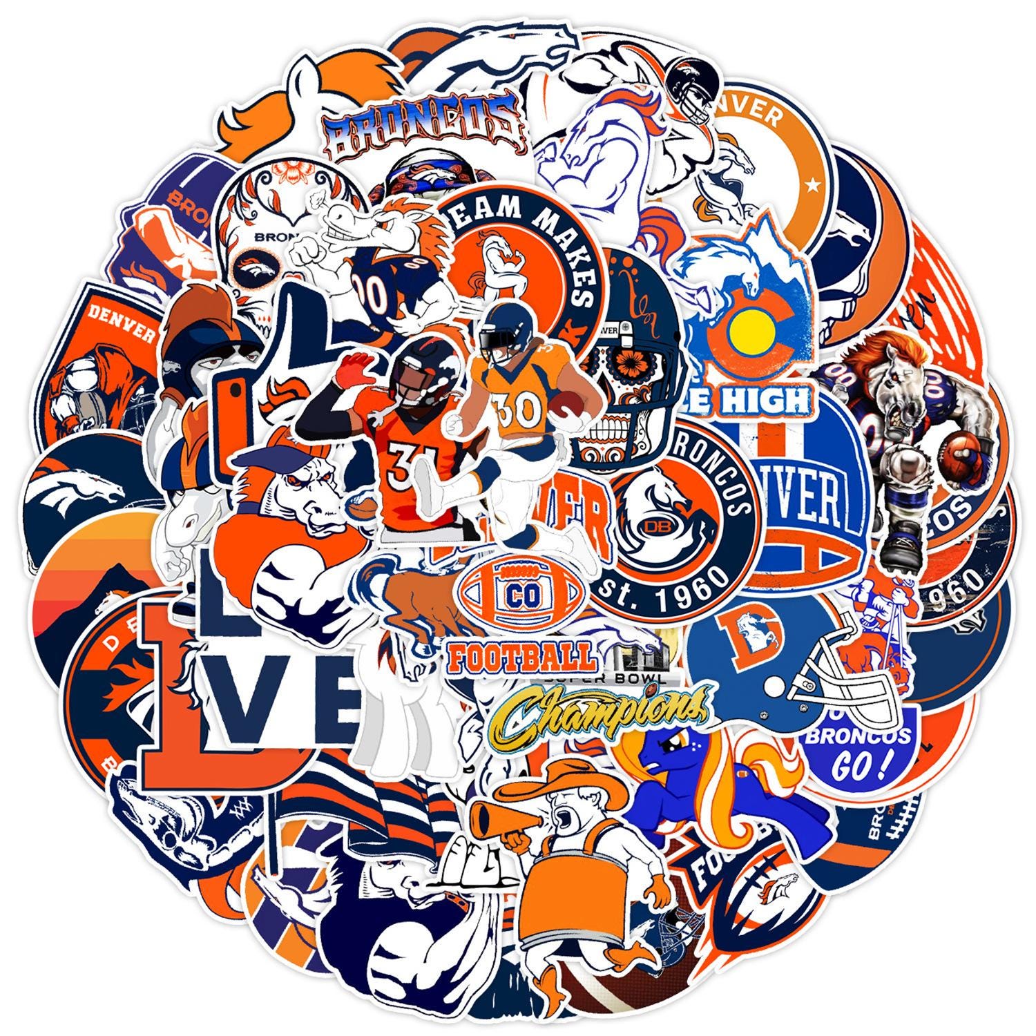 Denver Broncos Stickers