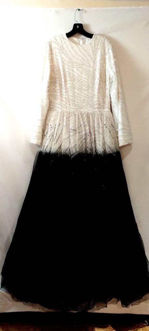 Beaded Ball Gown: Custom Made Modest Maxi Dress, … - image 1