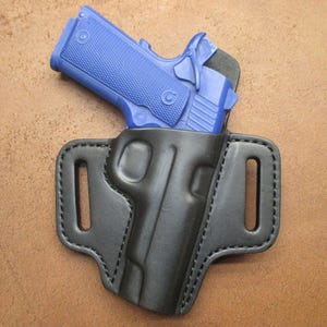 Browning Hi Power Made to Order Leather Holster OWB Pancake Right Hand Comfort Guard US Made #hipwr pr15 mto