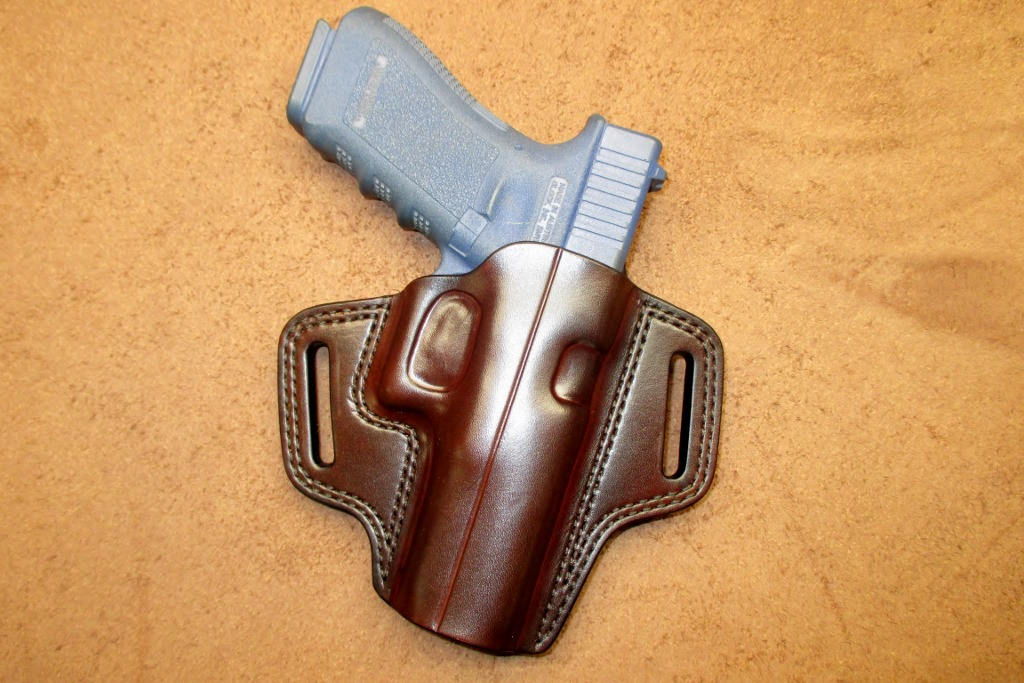 Glock 17 22 31 OWB Pancake Holster Brown Leather Right Etsy