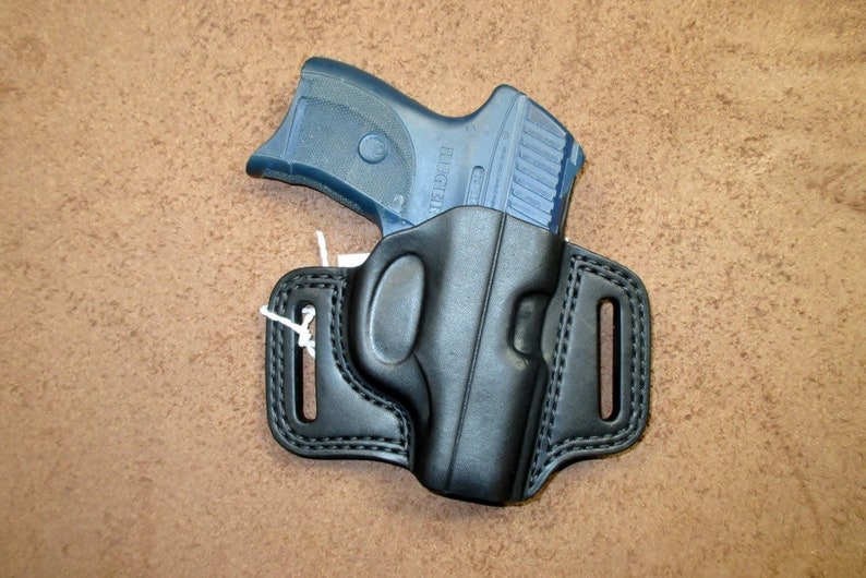 Ruger LC9 LC9s LC380 Holster OWB Pancake Black Leather Right Etsy