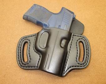 Sig Made to Order Leather Holster OWB Pancake Right Hand Color Options Available  Comfort Guard Detailed #sig pr15 mto