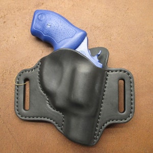 Taurus Model 85 2 Inch Revolver OWB Pancake Holster Black Leather Right Hand Comfort Guard Veteran Made #856 ir0 brn c001 2-25