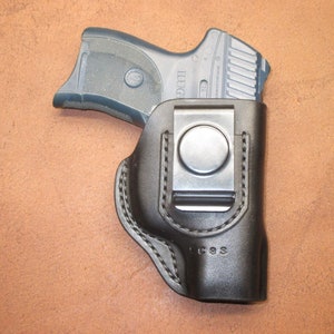 Ruger Made to Order Leather Holster IWB Clip On Right HandCombat Guard Suede Back US Made #ruger iwb combat mto