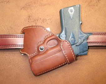 1911 3 Inch SOB Small of Back Holster Brown Leather Right Hand US Made #19113 sobr brn c001 7-23