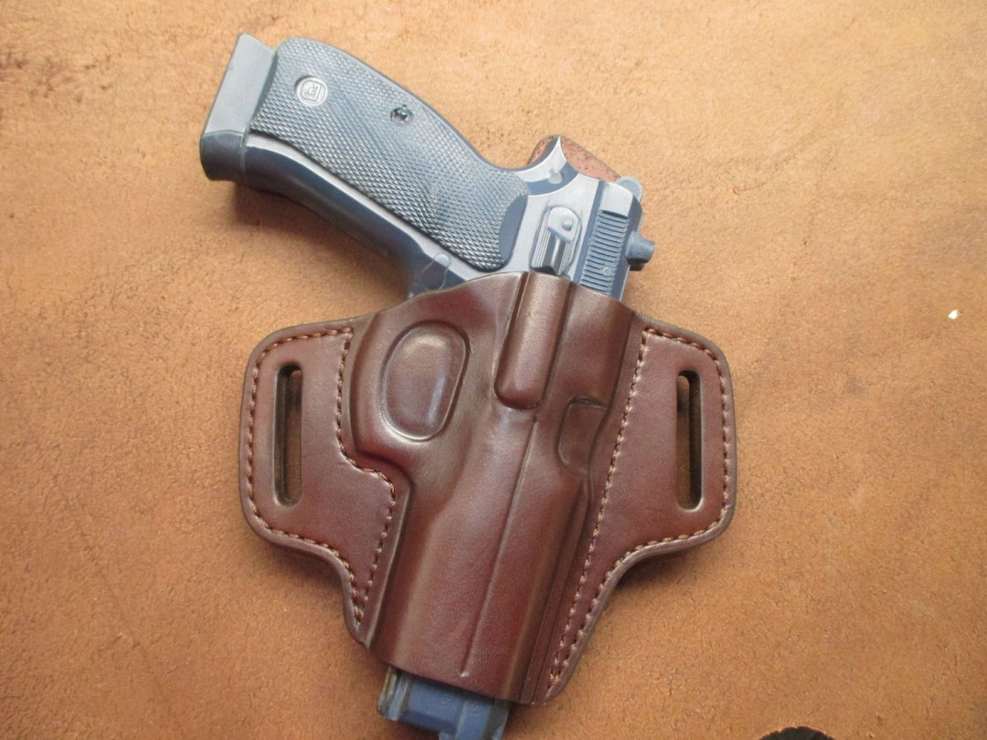 CZ P01 OWB Pancake Holster Chocolate Brown Leather Right Hand Etsy