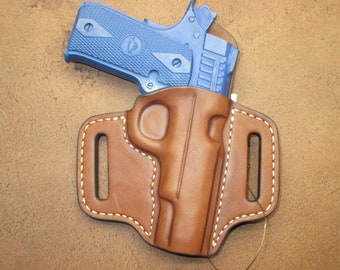 Rock Island Baby Rock OWB Pancake Holster Brown Leather Right #bbyr pr10 brn c004 7-23