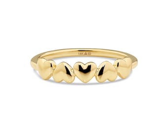 14K Gold Sweet Heart Ring