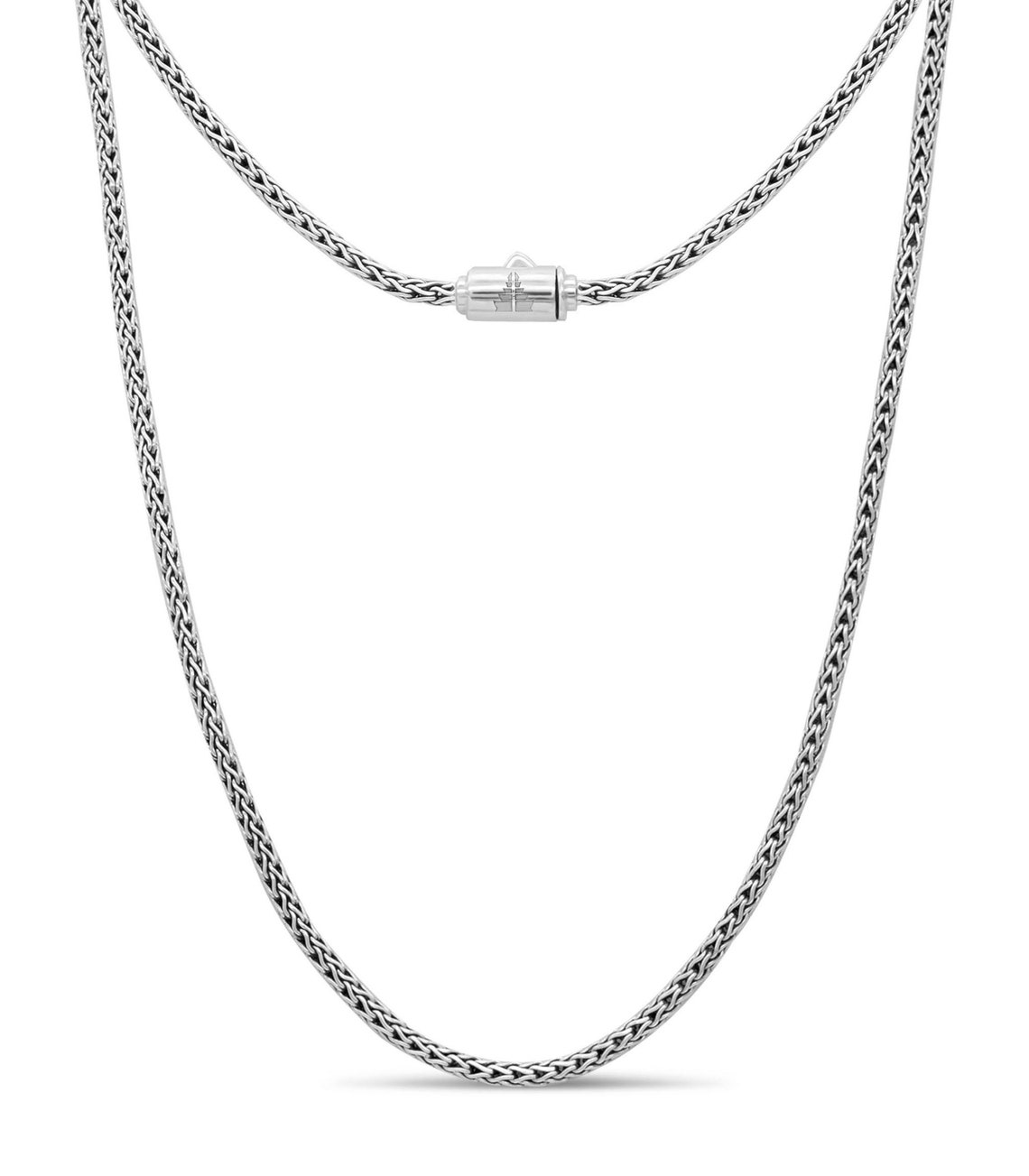 DEVATA Bali Dragon Bone (Tulang Naga) Chain Bracelet - 925 Sterling Silver Byzantine/Paddy Chain, Handcrafted In Bali (6.5" X-Small)