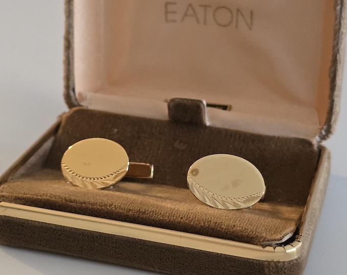 Bond Boyd Sterling Silver Gold Washed Cuff Links