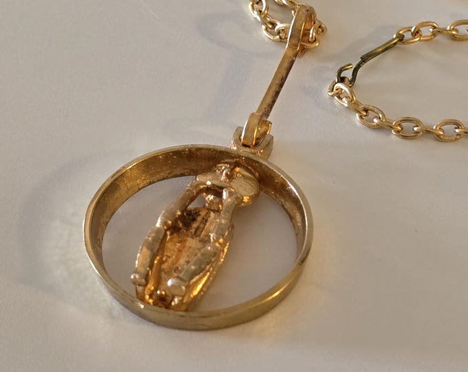 C1970 Jorma Laine Finland Bronze Pendant Necklace