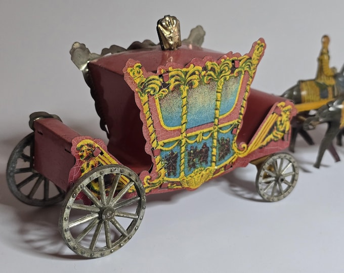 c1930 Vintage Tin State Coach King Edward VI Coronation