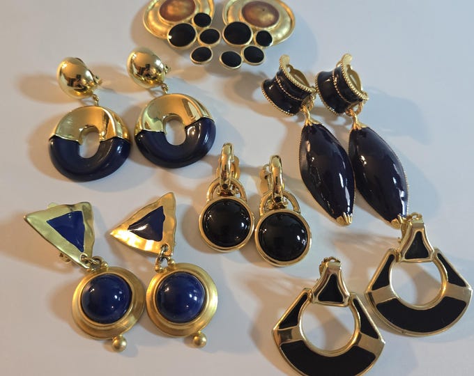 Vintage 1990s Clip On Earring Bundle