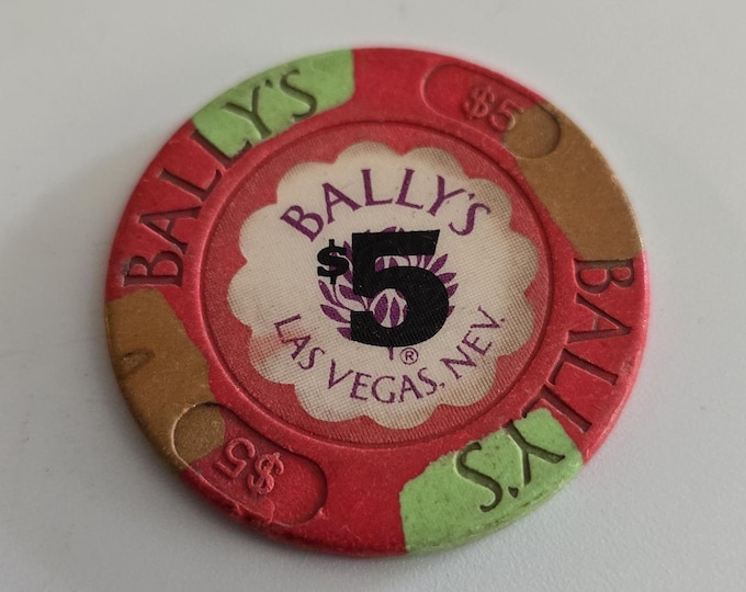Bally's Las Vegas Casino 5 Dollar Poker Chip