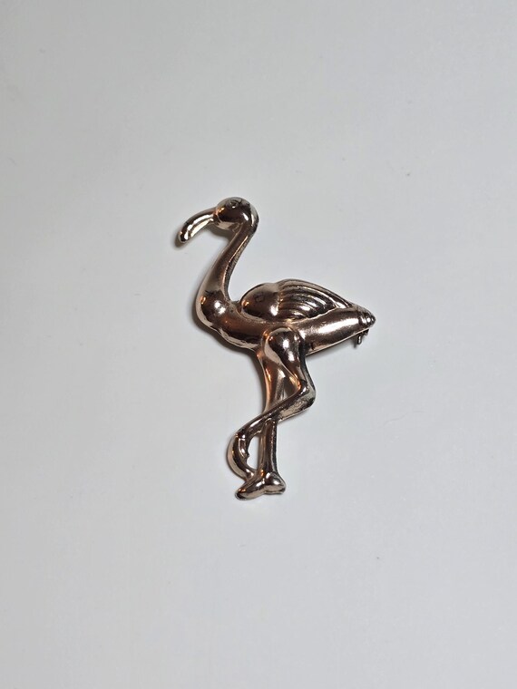 CORO Sterling Craft Sterling Silver Flamingo Brooch