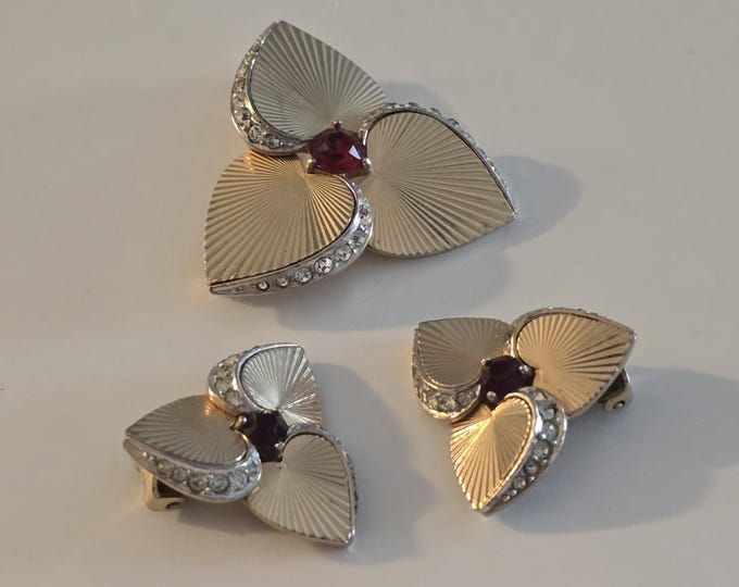 Unsigned Marcel Boucher 5297/98 Demi Parure