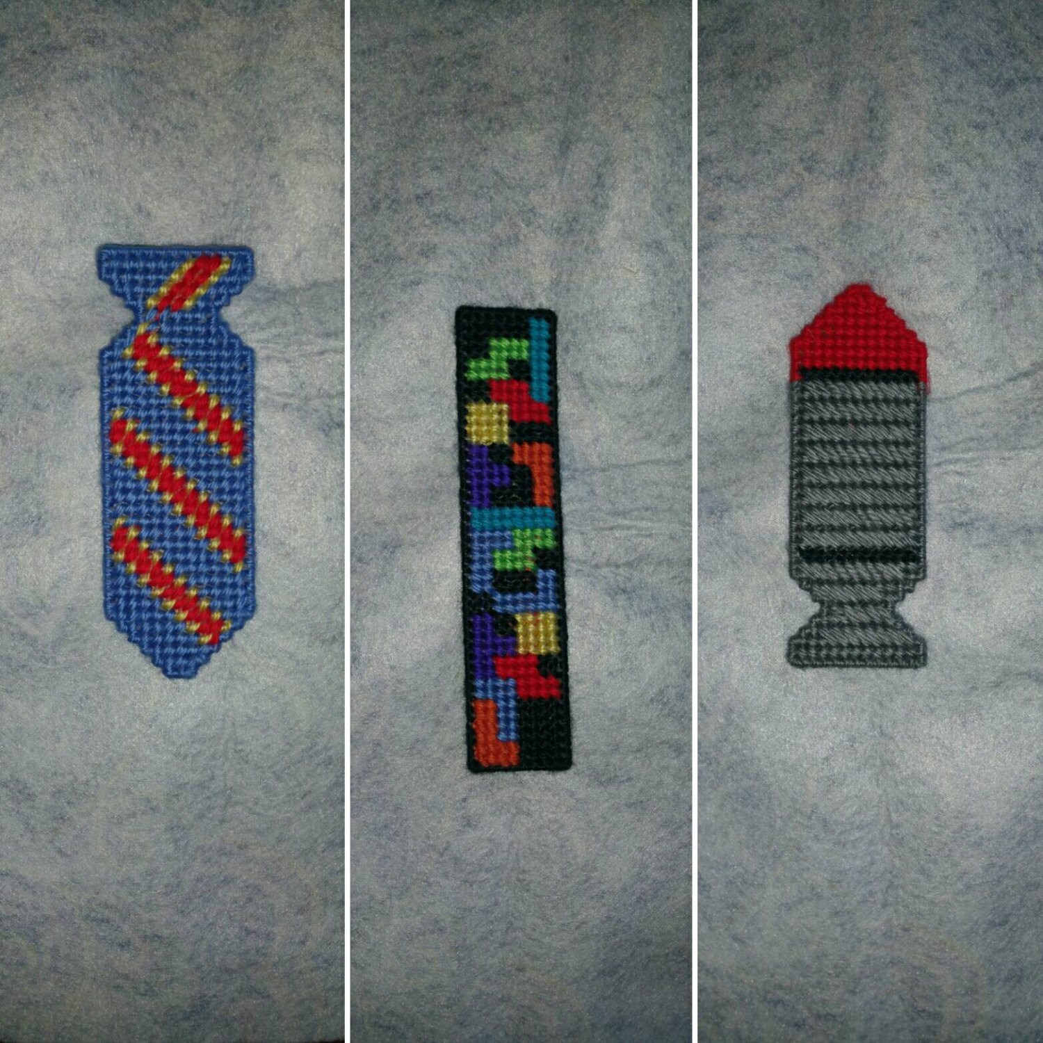 Plastic canvas bookmarks Etsy