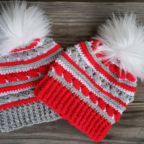 Buckeye Blitz Beanie Slouch Messy 