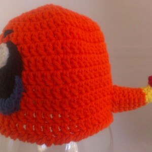 Charmander Pokemon Inspired Crochet Beanie Earflap Hat Pattern ALL sizes Infant Baby Child Youth Teen/Adult image 3