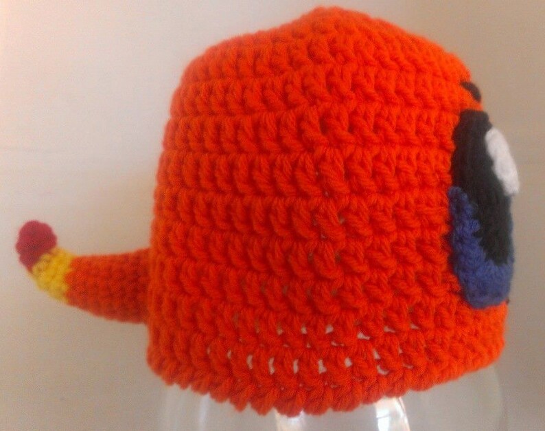 Charmander Pokemon Inspired Crochet Beanie Earflap Hat Pattern ALL sizes Infant Baby Child Youth Teen/Adult image 4