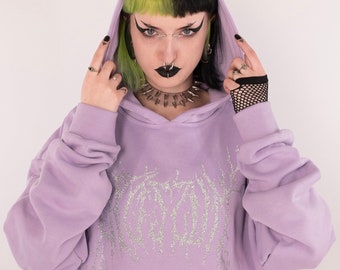 Schwarzer oder lila Hardcore Opossum Hoodie