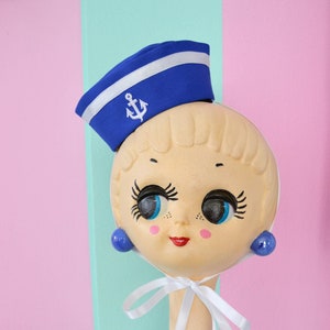 White, black or blue Sailor Lolita Hat image 1