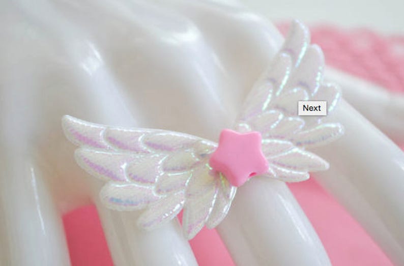 Fairy kei pastel kawaii Flügel Halsband Bild 2