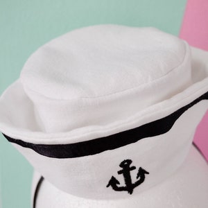 White, black or blue Sailor Lolita Hat image 3