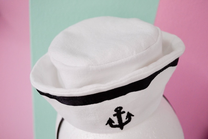 White, black or blue Sailor Lolita Hat image 3