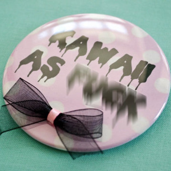 7.5cm Kawaii Button mit Schleifen